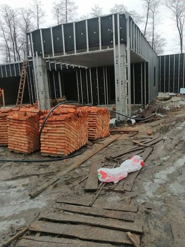 Haus mit Flachdach